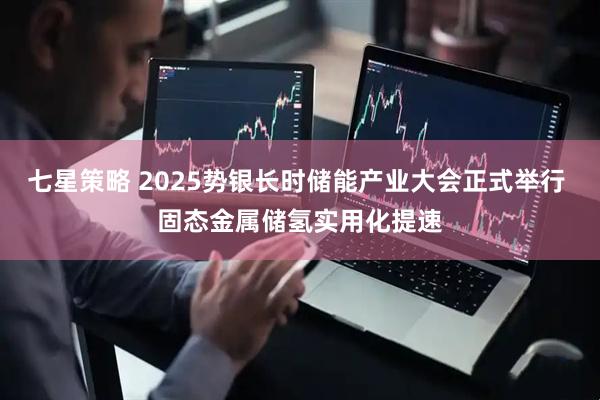 七星策略 2025势银长时储能产业大会正式举行 固态金属储氢实用化提速